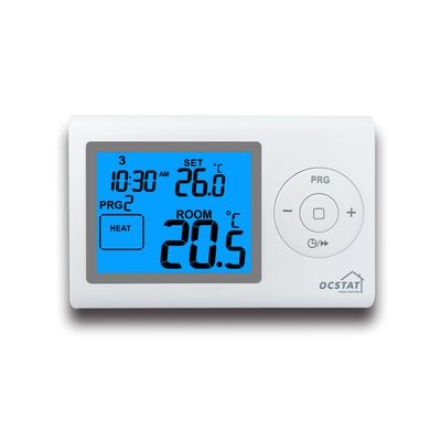 7 Day Programmable 6 Time 6 Temp Backlit S2402 Wired Room Thermostat For HVAC Systems And Floor Heating Cables