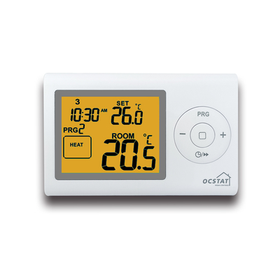 7 Day Programmable 6 Time 6 Temp Backlit S2402 Wired Room Thermostat For HVAC Systems And Floor Heating Cables