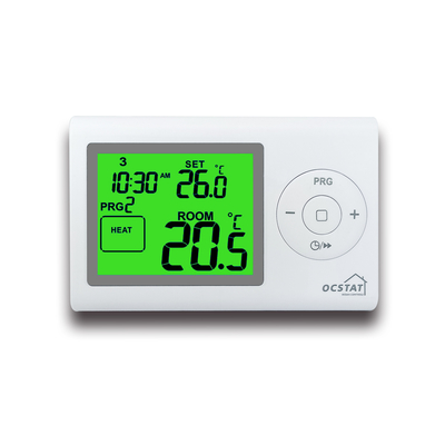 Transmitter / Receiver RF Room Thermostat 7 Day Programmable 6 Time / Temp Per Day