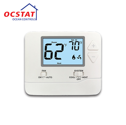 OEM ODM Digital Non Programmable Thermostat For Air Conditioner 24V STN701