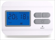 White HVAC RF Room Thermostat With 2*AAA Size Battery POWER , Easy Installation