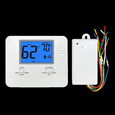 Riseem Fireproof ABS Digital Wireless Non-programmable Room PTAC Thermostat For HVAC System