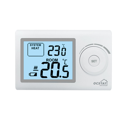 Riseem White Gas Boiler Radiant Non-programmable Temperature Heating Room Thermostat For Indoor