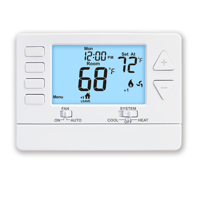 Riseem Multi Stage 24V Programmable Air Conditioner Thermostat for Home 2 Heat 2 Cool