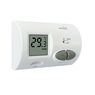 Riseem Temperature Control Digital LCD Display Thermostat with LED System Indicator