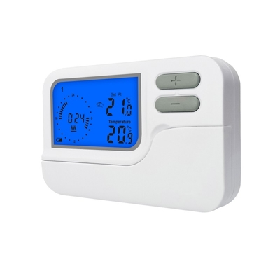 Riseem Weekly Programmable Heating and Cooling Wireless Room Thermostat With LCD Display Temperature Control