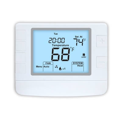 Riseem ABS 24V Wired Home Heat Pump Thermostat IP20 Non Programmable STN1320 24V White Color Heat Pump Non Programmable Home Thermostat Air Conditioner Heating Room Thermostat