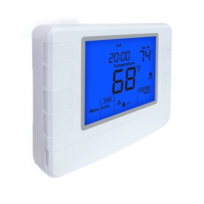 Riseem ABS 24V Wired Home Heat Pump Thermostat IP20 Non Programmable STN1320 24V White Color Heat Pump Non Programmable Home Thermostat Air Conditioner Heating Room Thermostat
