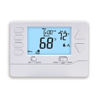 7 Day Programmable HVAC Thermostat , Battery Operated Home Thermostat 24V