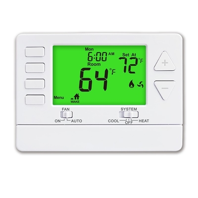 Riseem Blue LCD Backlight Digital Programmable Room Thermostat For HVAC System