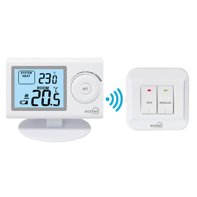 Riseem Non - Programmable Wireless Digital Room Thermostat WIth Temperature Control Heating and Cooling