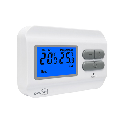 Riseem 868MHZ ABS Digital RF Thermostat For Heating And Cooling Room Gas Boilers LCD Display 230V Temperature Control Digital Room Thermostat Non-Programmable