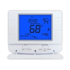White Digital Room Thermostat  ,  Heating and cooling Adjustment Programmable Temperature Thermostat