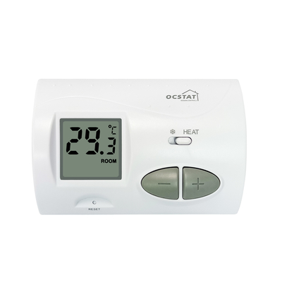 Riseem 230V Boiler Room Non Programmable Simple Thermostat with LCD  / Blue Blacklight