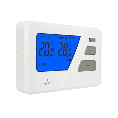 Riseem Omron Relay Heat Pump Thermostat / LED System Indicator Digital LCD Display Thermostat