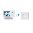 7 Day Programmable Wireless Room Thermostat 4 sq. inch LCD Display Heating and Cooling System