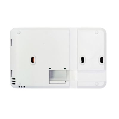 Riseem White ABS Temperature Controller Non Programmable Thermostat Floor Heating Room Thermostat with Battery