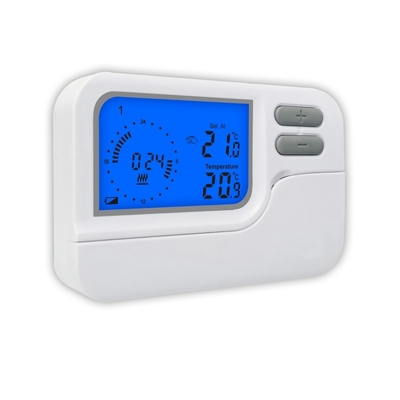 Riseem 7 Day Programmable Heating and Cooling LCD Display Room Thermostat with Wireless