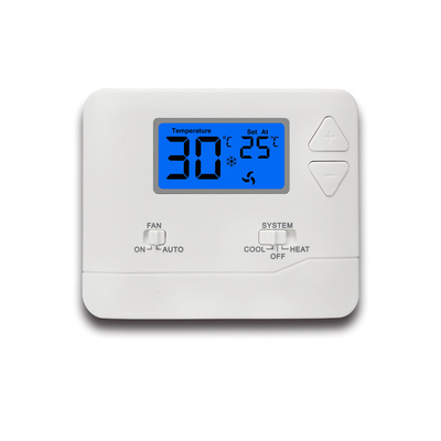 Riseem 24V White Color Programmable Digital Room Home Thermostat Temperature Control For Heating Parts