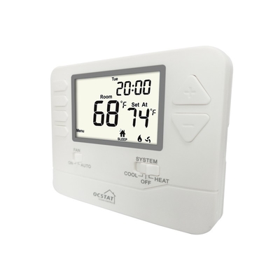 Riseem 230V Electronic 7 Day Programmable Home Thermostat Blue Backlight Customized Color