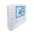White Electric or Gas Configurable Heating Room Thermostat Menu Driven Programmable