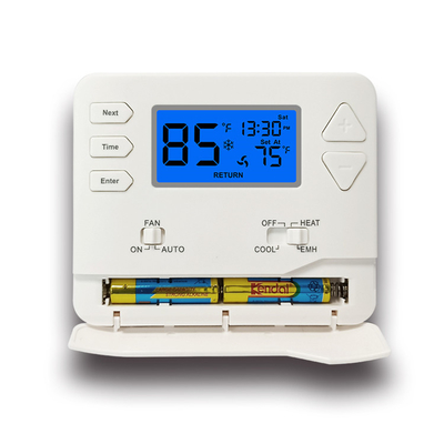 Riseem 24V Heat Pump Digital Room Thermostat With Push Buttons Energy Efficiency
