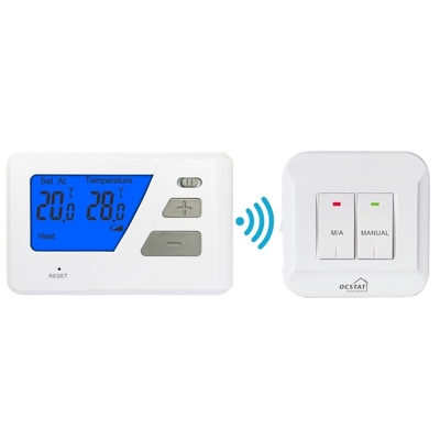 Riseem White Color Non-programmable Wireless Home Thermostat with Heat / Cool Switch