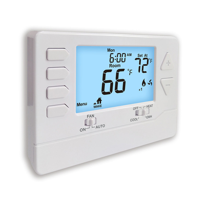 Riseem 24V Room Heating Programmable Heat Pump Home Thermostat 3A With Saving Energy