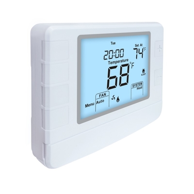 Riseem 24V Wired Programmable Thermostat 50Hz 3A For Air Conditioner Heat Pump