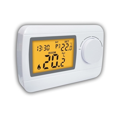 Riseem Smart Wired Room Programmable Thermostat For Gas Boiler 5-35℃ LCD Digital Display