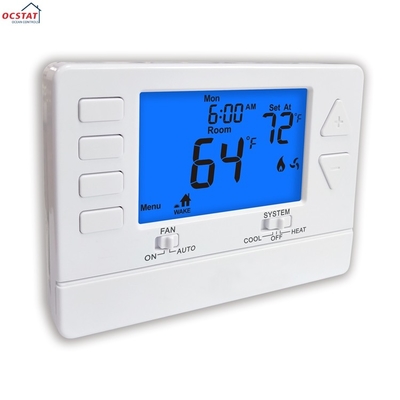 Riseem Digital LCD 24V Programmable 1 Heat 1 Cool Air Conditioner Thermostat