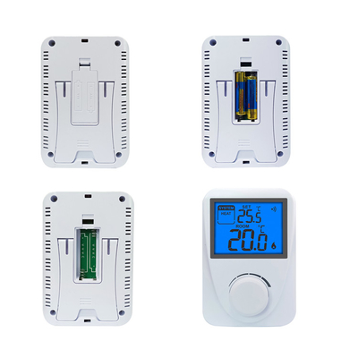 Riseem Blue Backlight Wireless RF Gas Boiler Non-programmable Thermostat With Heat / Off / Cool Switch