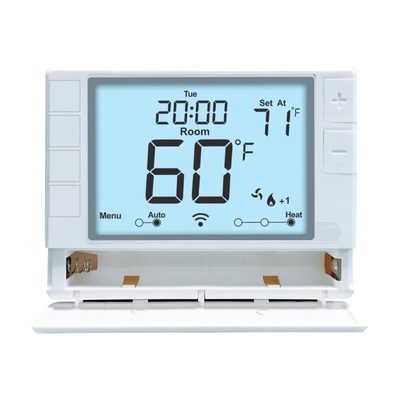 Riseem 24V Non Programmable Room Air Conditioning Heat Pump 2 Heat 1 Cool Thermostat For Home
