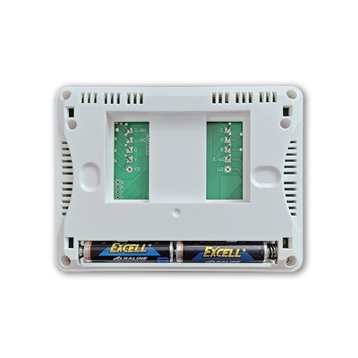 Riseem New Battery White 24V LCD Programmable Electronic Air Conditioner 1 Heat 1 Cool Thermostat For HVAC System