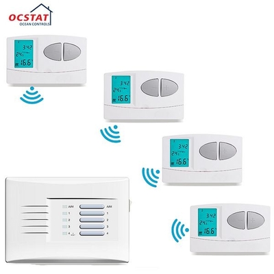 Weekly Programmable Water Heating Wireless Room Riseem Thermostat With Digital LCD Display