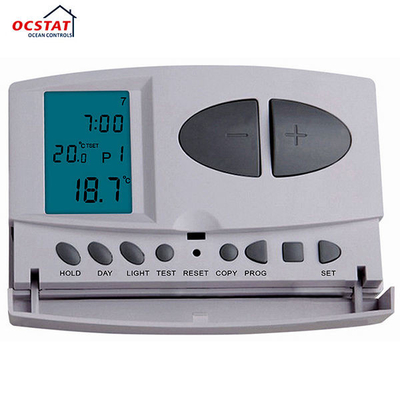 Weekly Programmable Water Heating Wireless Room Riseem Thermostat With Digital LCD Display
