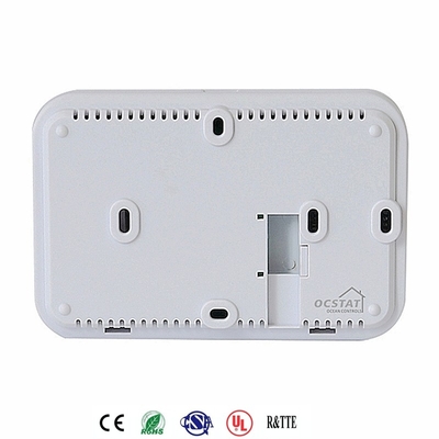 White Color RF Wireless Room Thermostat Programmable Digital Riseem Temperature Controller