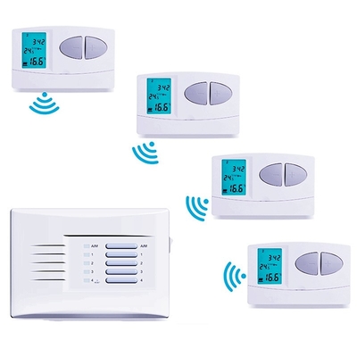 Riseem 7 Day Programmable Temperature Control Heating Room Thermostat with Battery