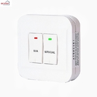 Non - Programmable Underfloor Temperature Heating Thermostat With Battery , White Color