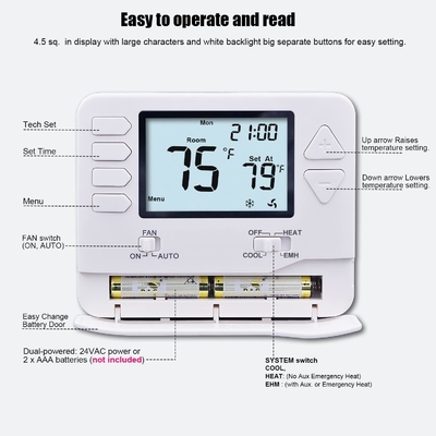 Electric Temperature Controller Air Conditioner Digital  Room Thermostat  Non - Programmable