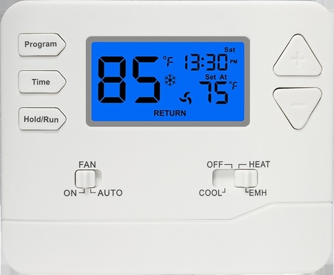 Digital Display Style 7 Day Programmable Thermostat Made Of Anti Flammable ABS PC Material