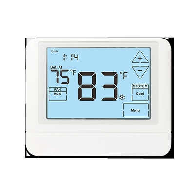 White Digital Display Style 7 Day Programmable Thermostat NTC Sensor