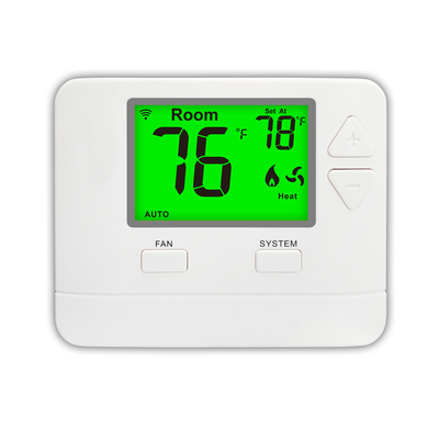 Wall Mount Non Programmable Thermostat With High Temperature Control And Push Button User Interface