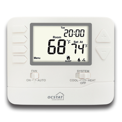 LCD Display Programmable Room Thermostat with Temperature Control and Multiple Programming Options