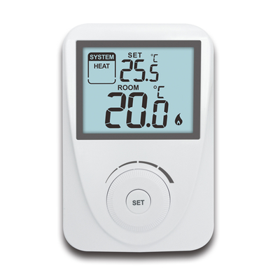 Blue LCD Backlight Smart Non-programmable RF Heating and Cooling Thermostat