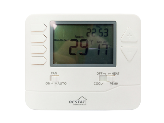 ±1C Accuracy Digital Room Thermostat with Battery Power Supply and LCD Display for Precise Temperature Adjustment