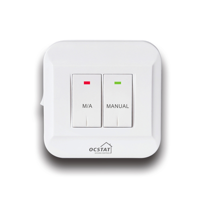 White Color Digital Programmable RF Room Thermostat for HVAC Systems