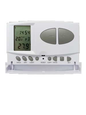 Powerful Wired Room Thermostat with LCD Digital Display Battery Powered Temperature Range 5-35C
