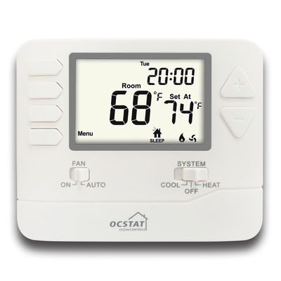 High Temperature Thermostat Non Programmable Thermostat with Blue Backlight and Heating And Cooling Mode Switch