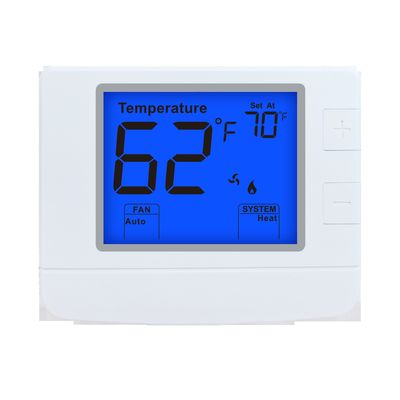 Riseem ABS 24V Digital Temperature Control Room Thermostat 2 Heat 2 Cool Non Programmable Thermostat STN1220